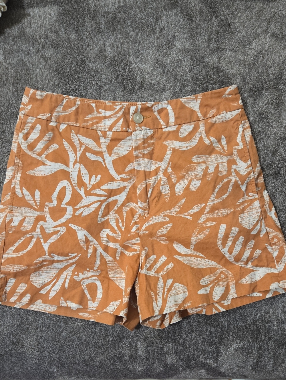 OVS Rust Orange Tropical Print Shorts